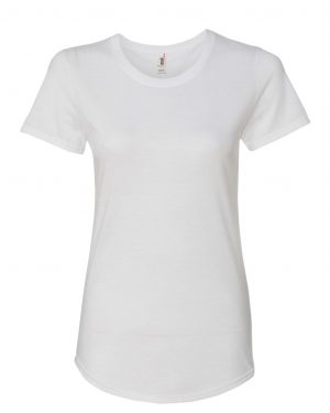 Fehér NŐI póló színes mintával (vékony)